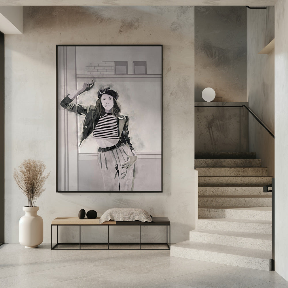 Rauchende Frau 4x5 Druck von Bohonewart | Poster