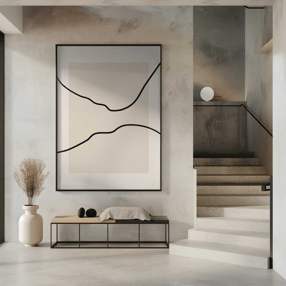 Soft Abstract Lines Art | Poster