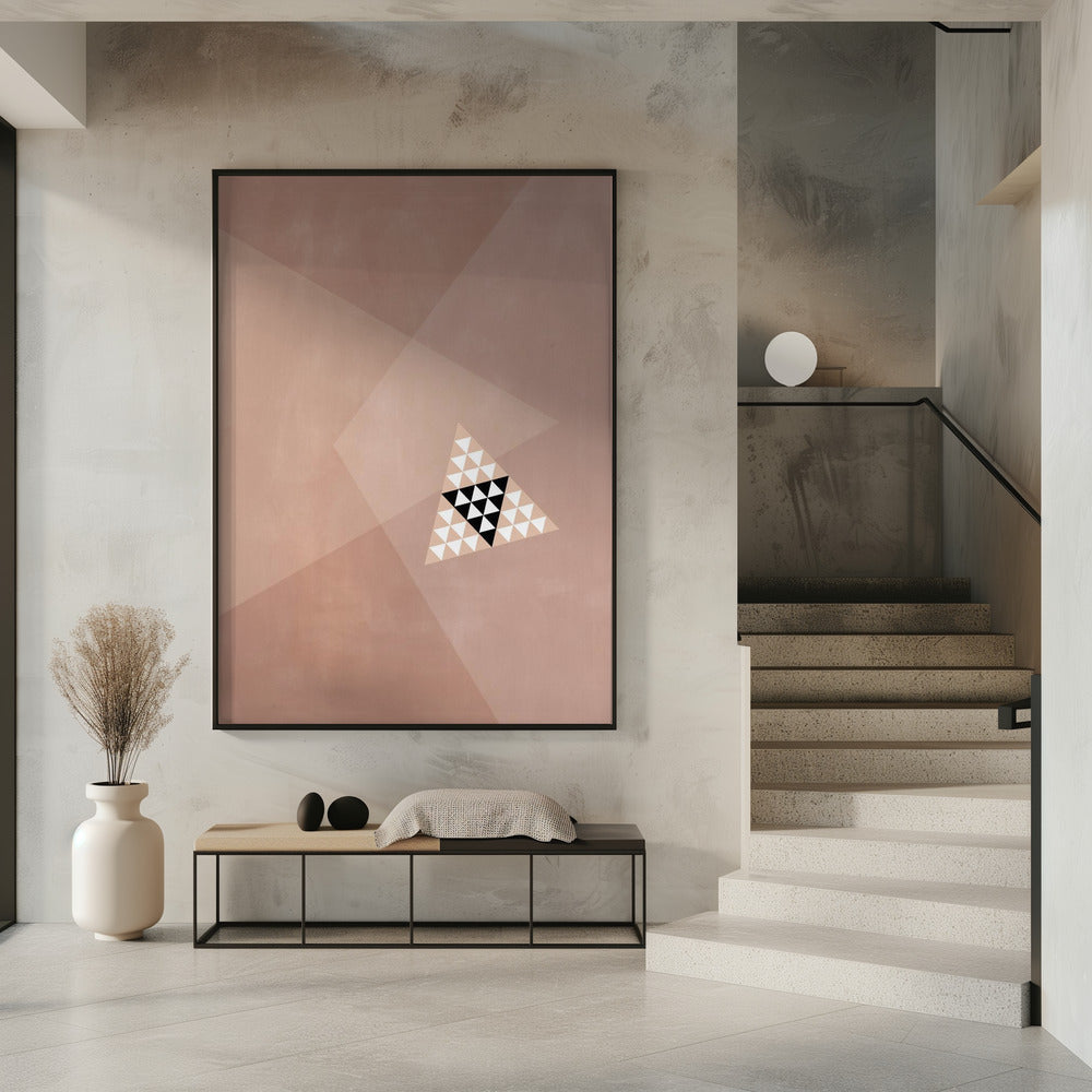 Geometric Design With A Central Triangular Pattern | Poster
