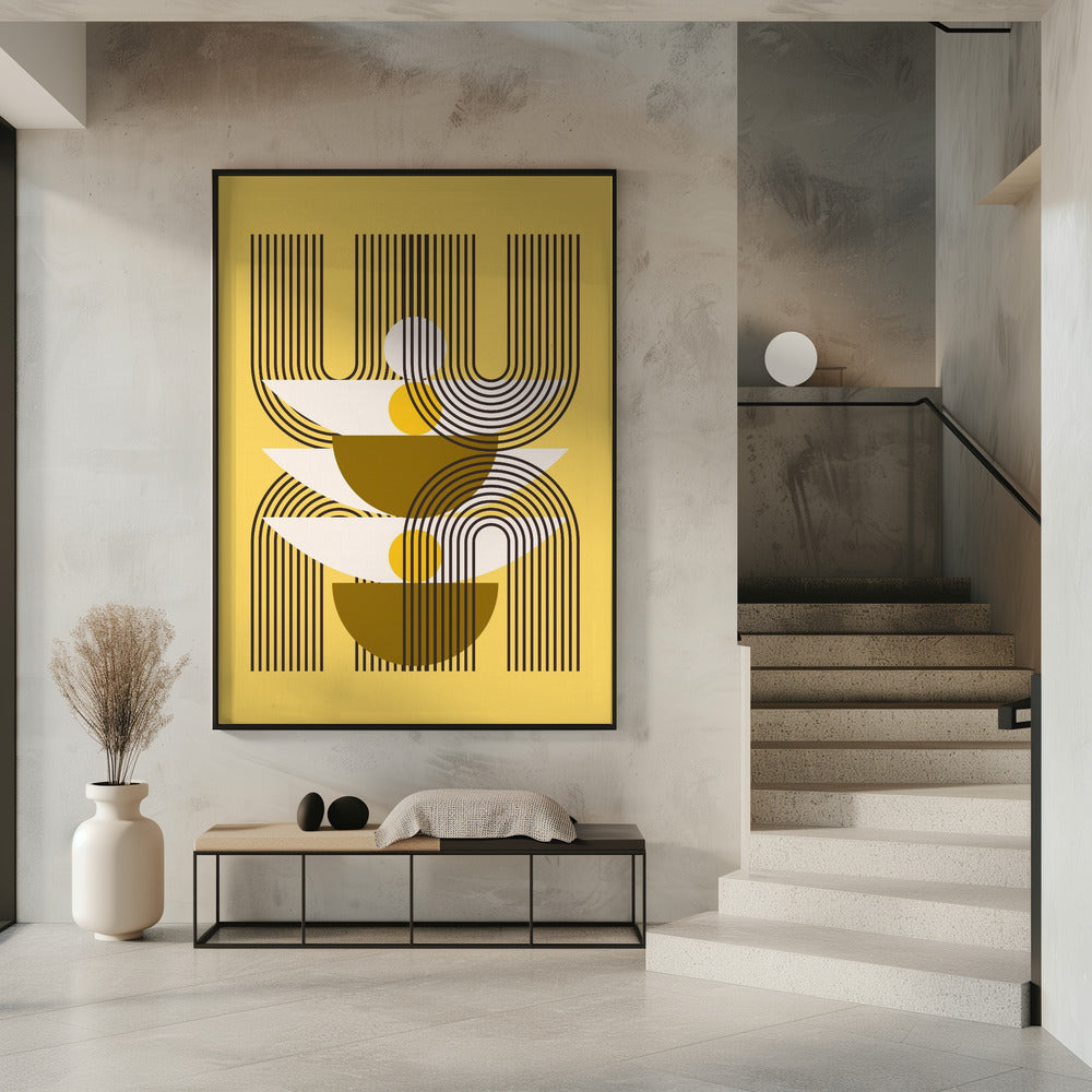 Minimalistische Linien und geometrische Formen | Poster