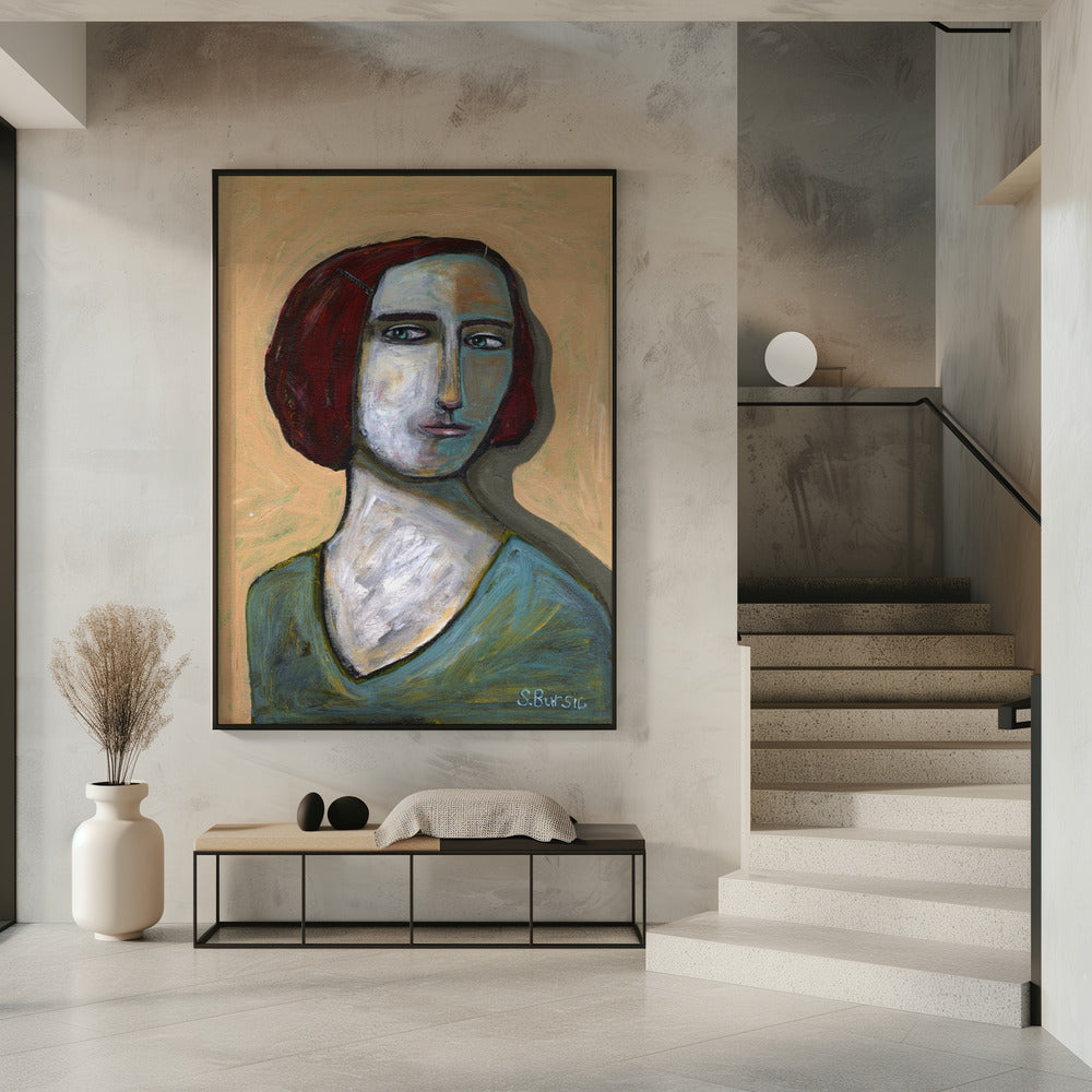 Frau mit stechenden Augen | Poster