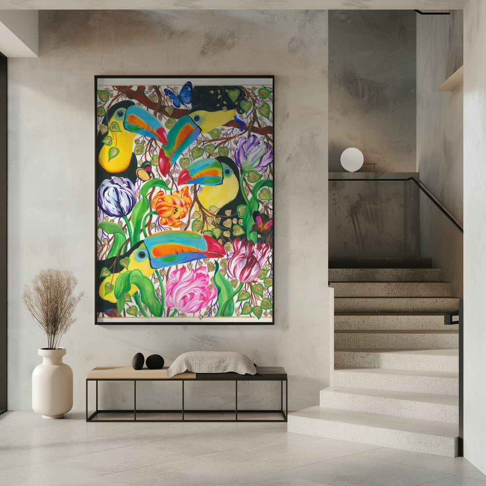 Colorful Toucans | Poster