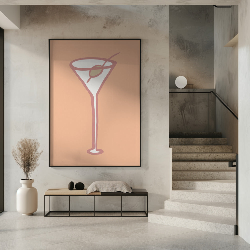 Olive In Glass Peach Fuzz Poster | Poster