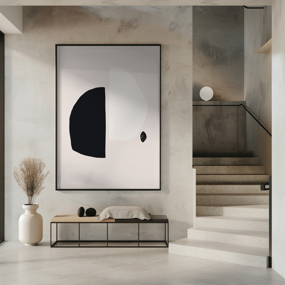 Geometrische Formen in Schwarz und Weiß | Poster