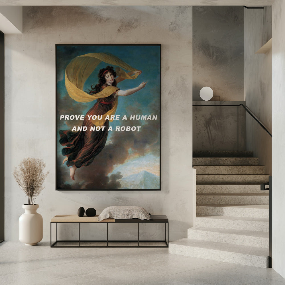 Beweise, dass du ein Mensch und kein Roboter bist. | Poster