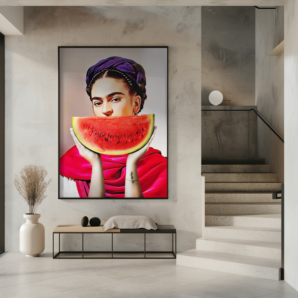 Wassermelonen-Frida | Poster