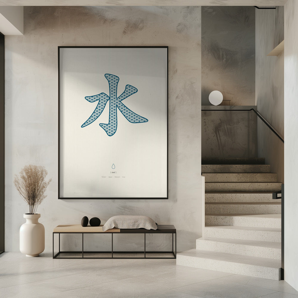 Wasser | 水 | Shui | Poster