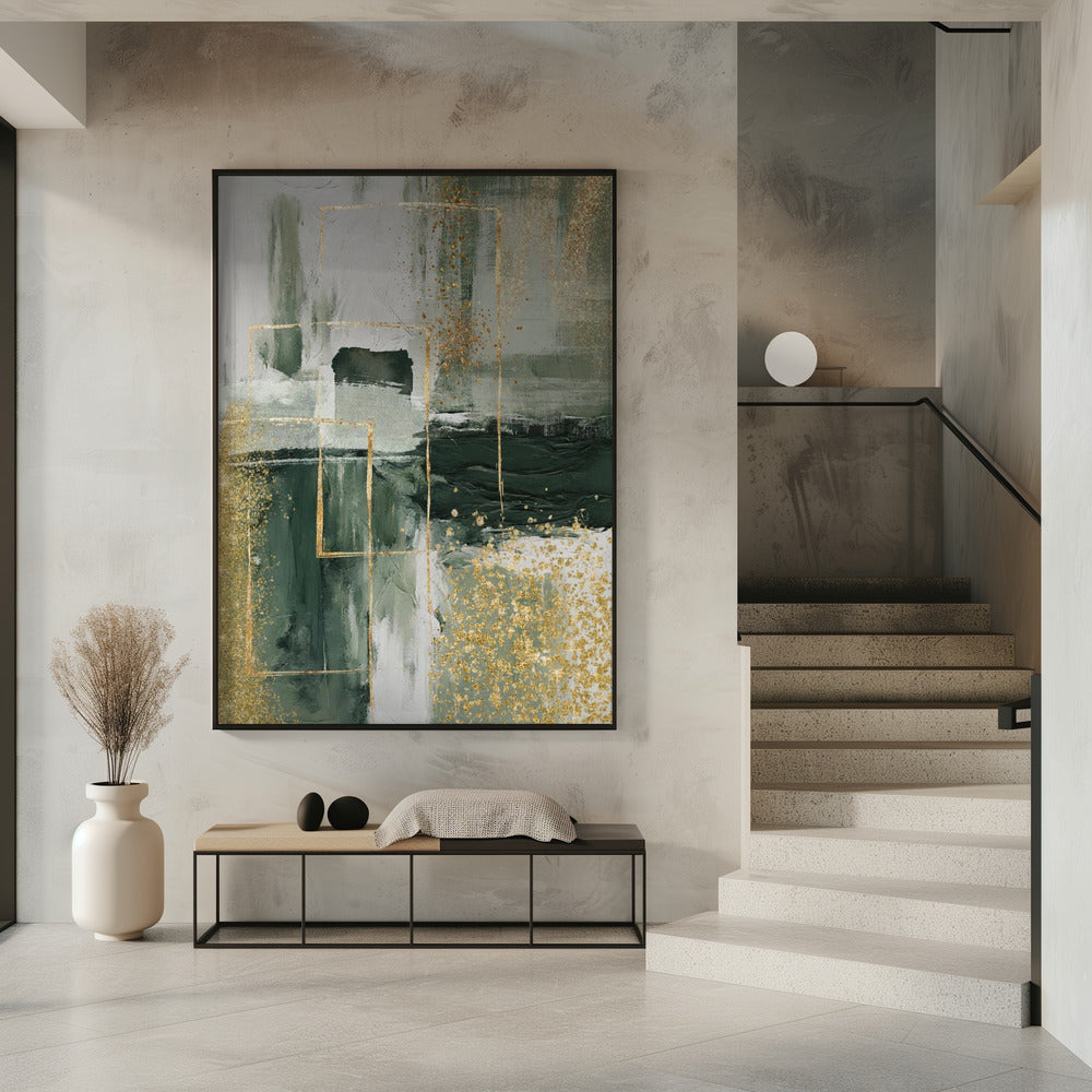 Grüner und goldener Moment 3 | Poster