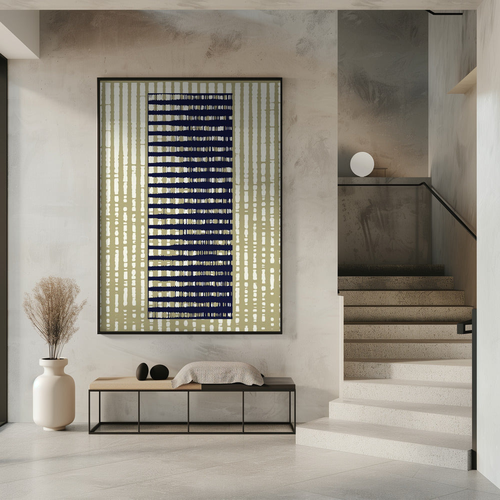 Geometrisches Muster mit vertikalen Streifen | Poster