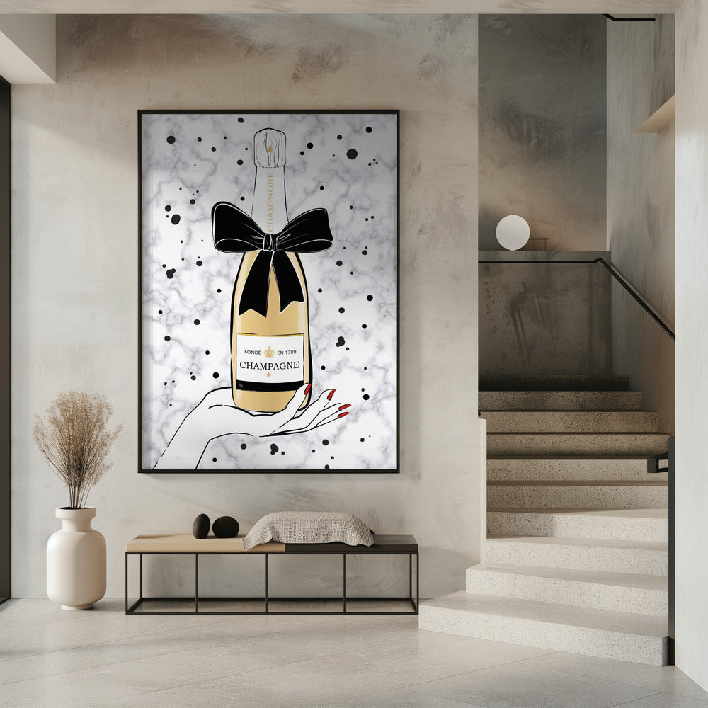 Champagner halten | Poster