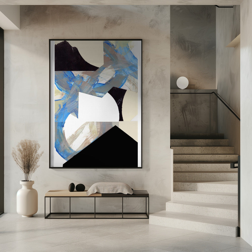 Blue Neutral Beige Black 2 | Poster