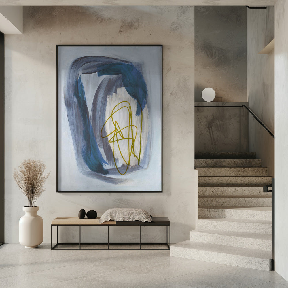 Abstract Brush Strokes 156X | Poster