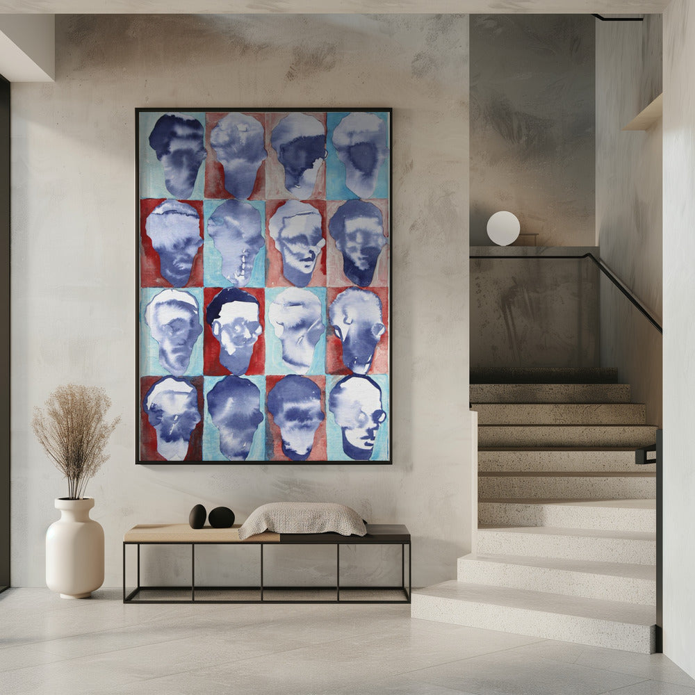 Aldo Rot Blau 4x4 | Poster