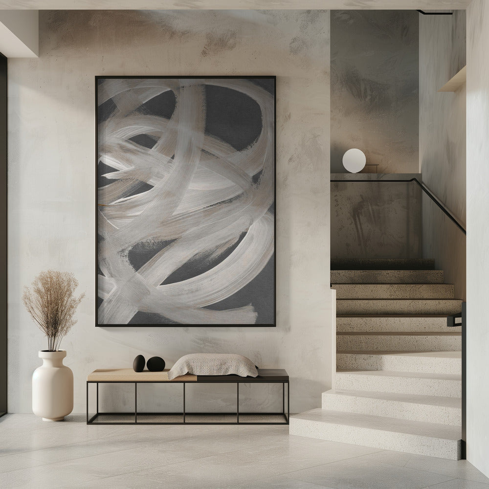 Abstract Brush Strokes 129X | Poster