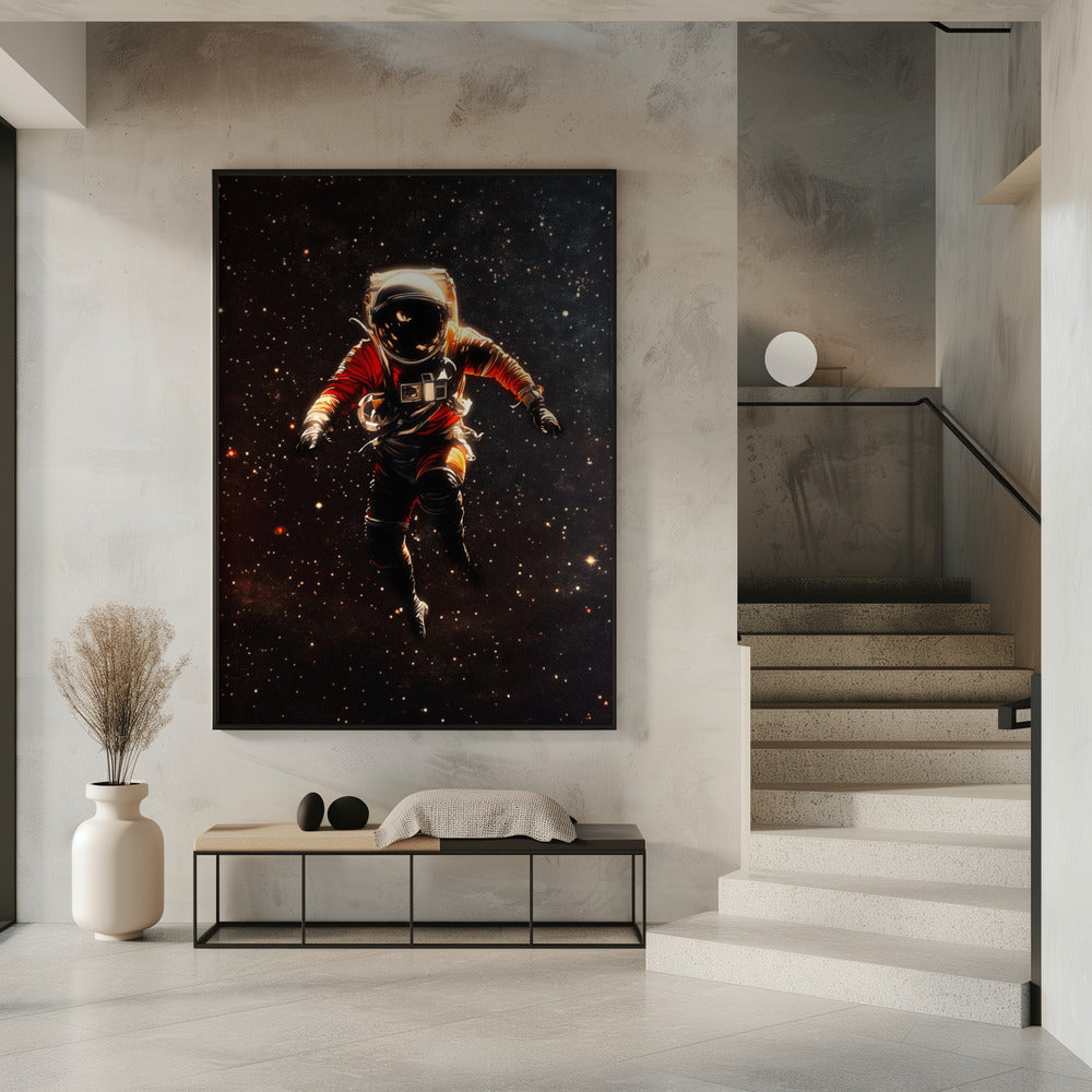 Ein Astronaut im Weltraum | Poster