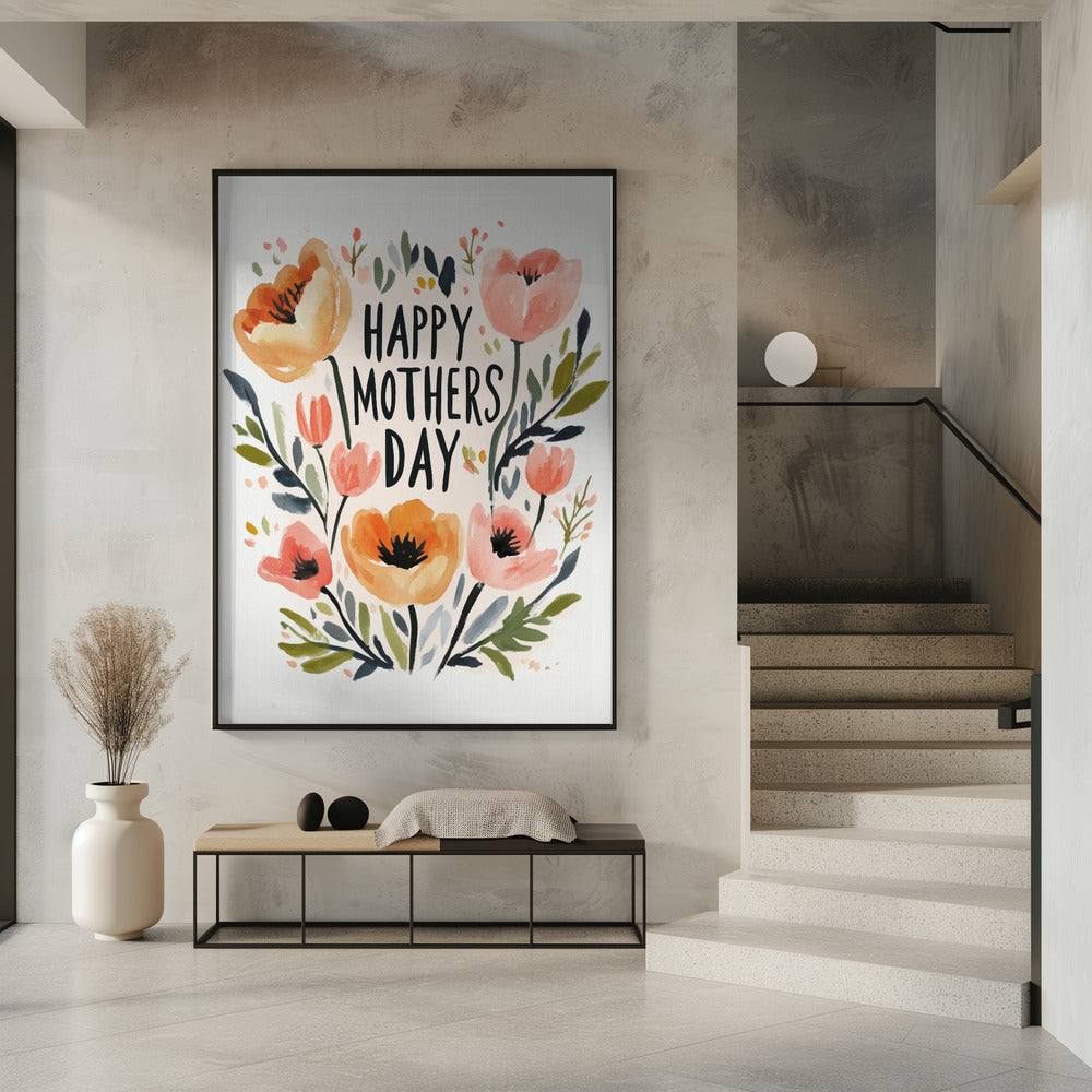 Florale Mutterumarmung | Poster