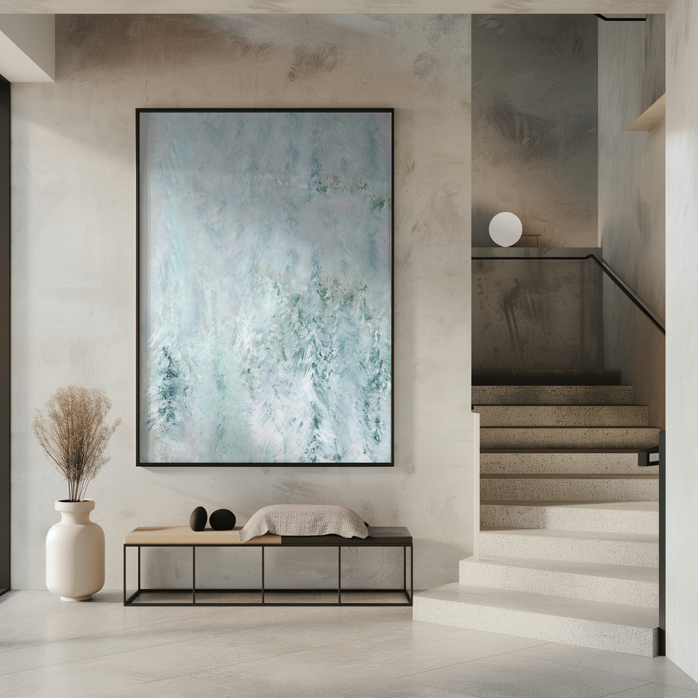 Winter White Forest Scene 1 | Poster