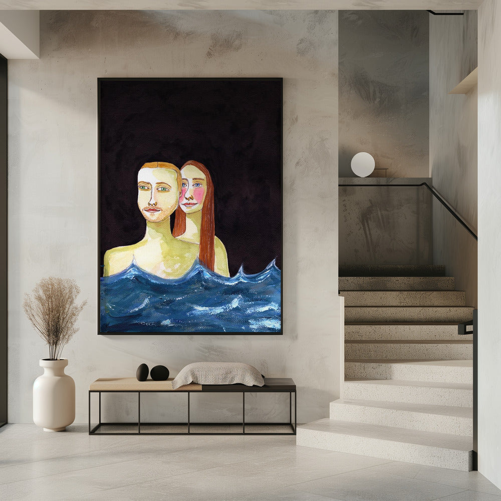 Das schwimmende Paar | Poster