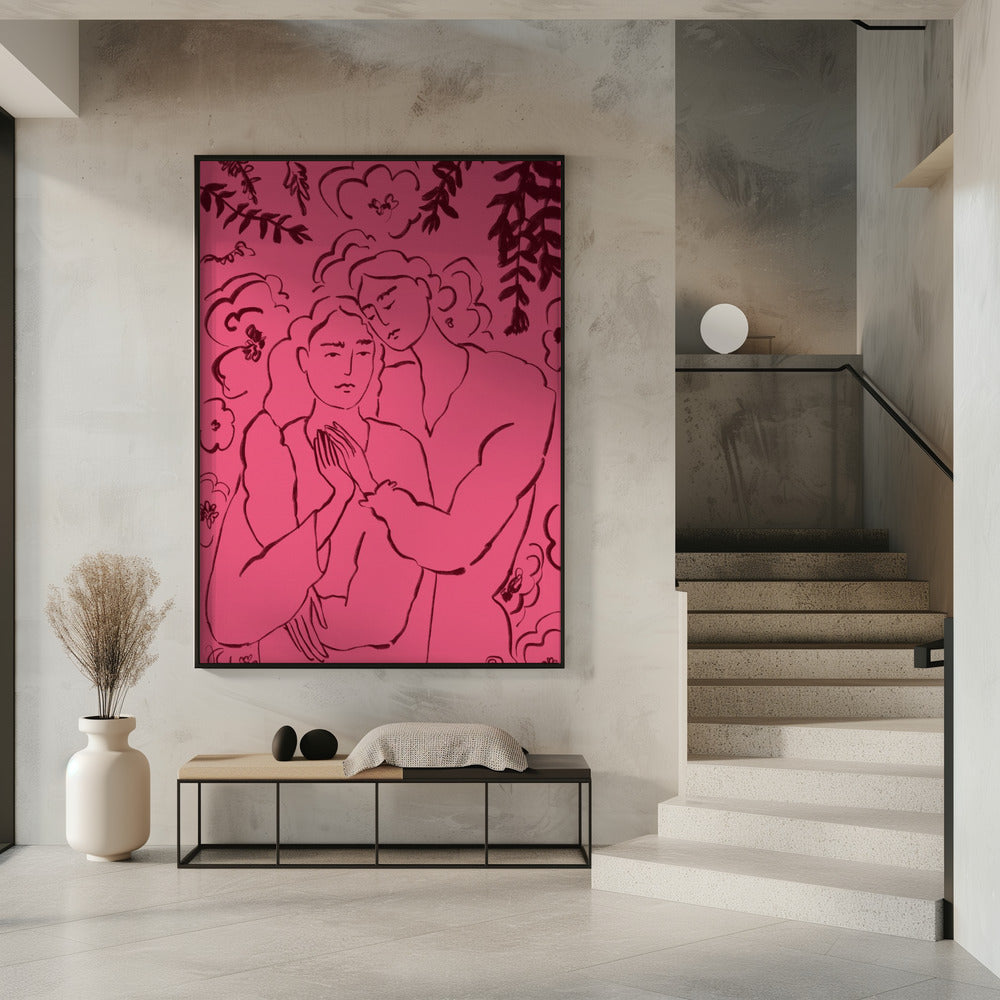 Händchenhalten Rosa | Poster