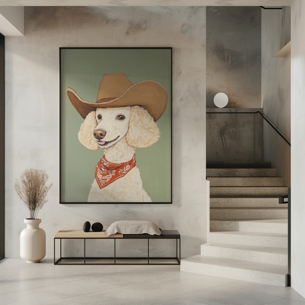 Cowboy-Pudel-Hund | Poster