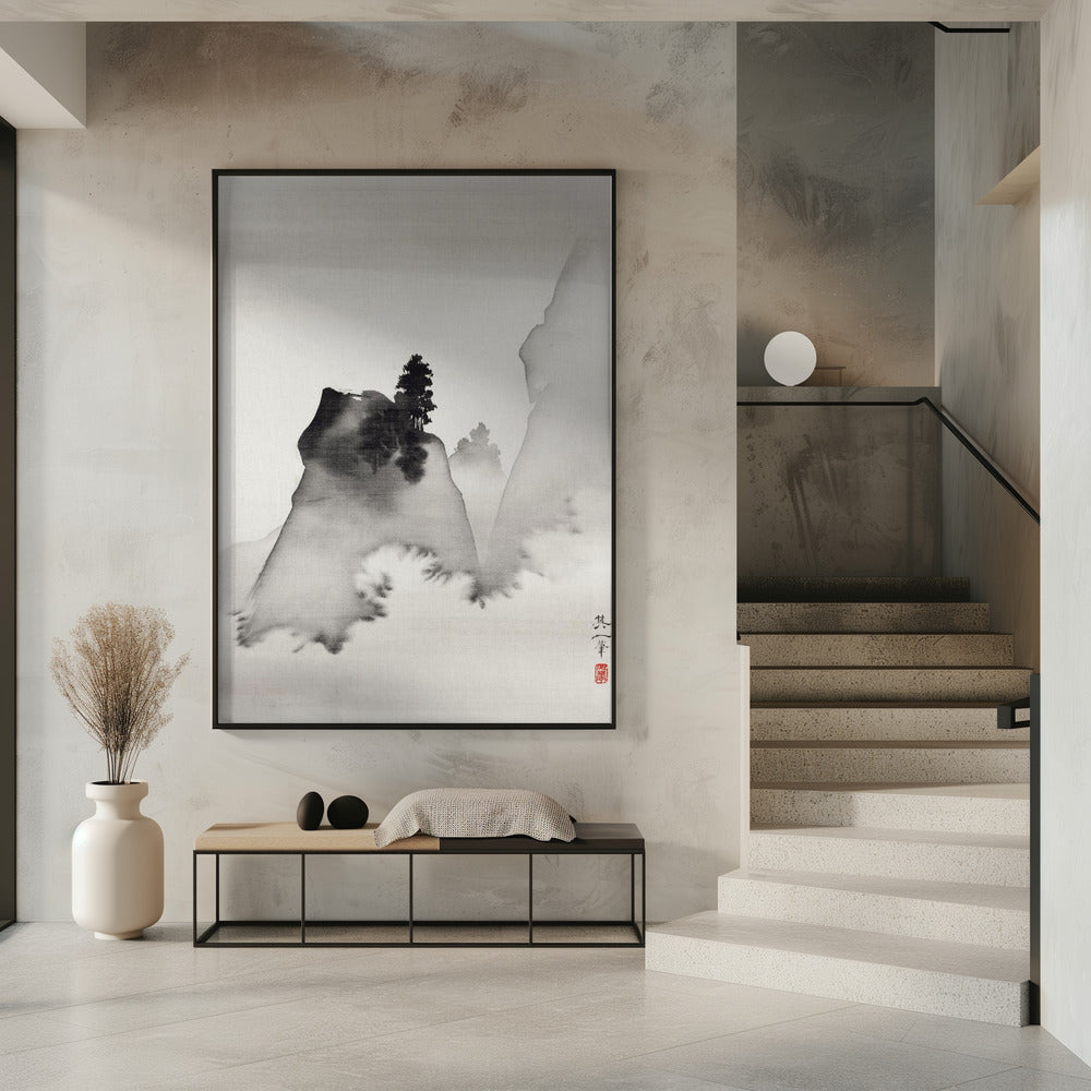 Berge (rechts vom Triptychon „Drei Abendszenen“) (19. Jahrhundert) | Poster