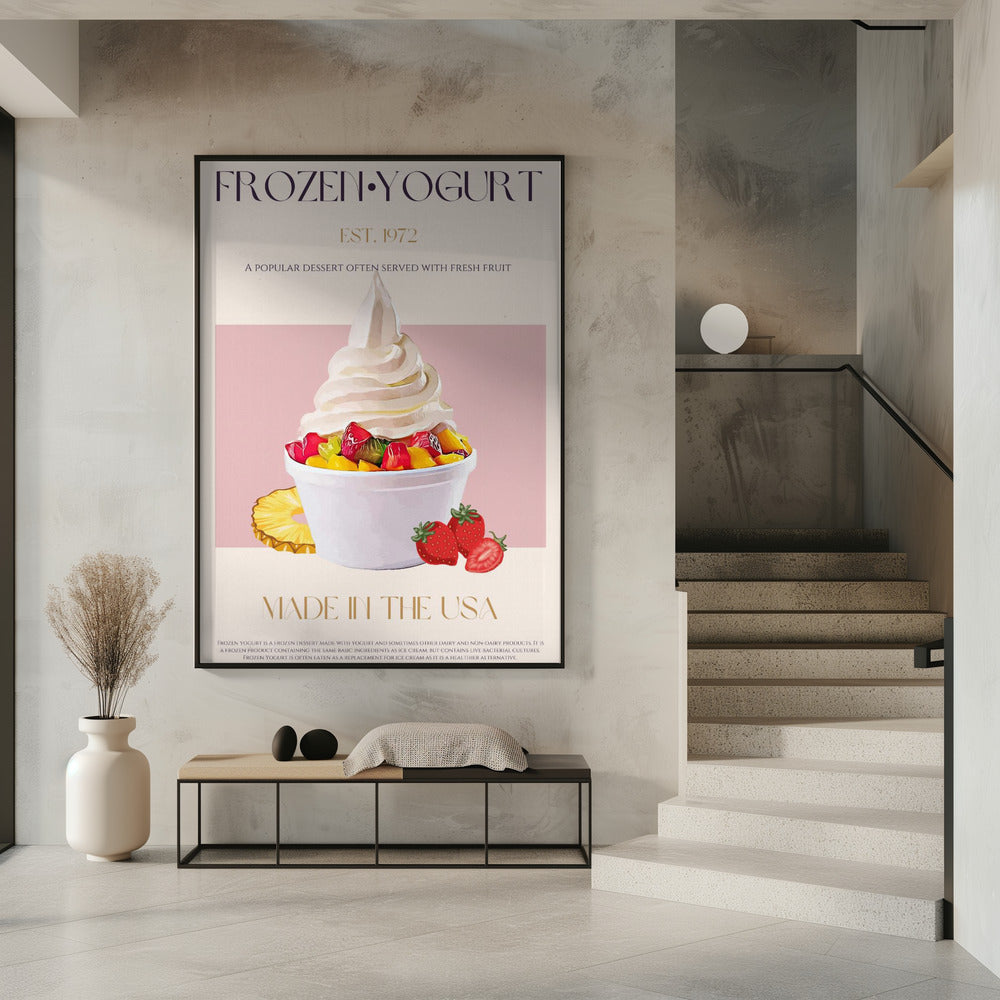 Wirbel aus gefrorenem Joghurt | Poster