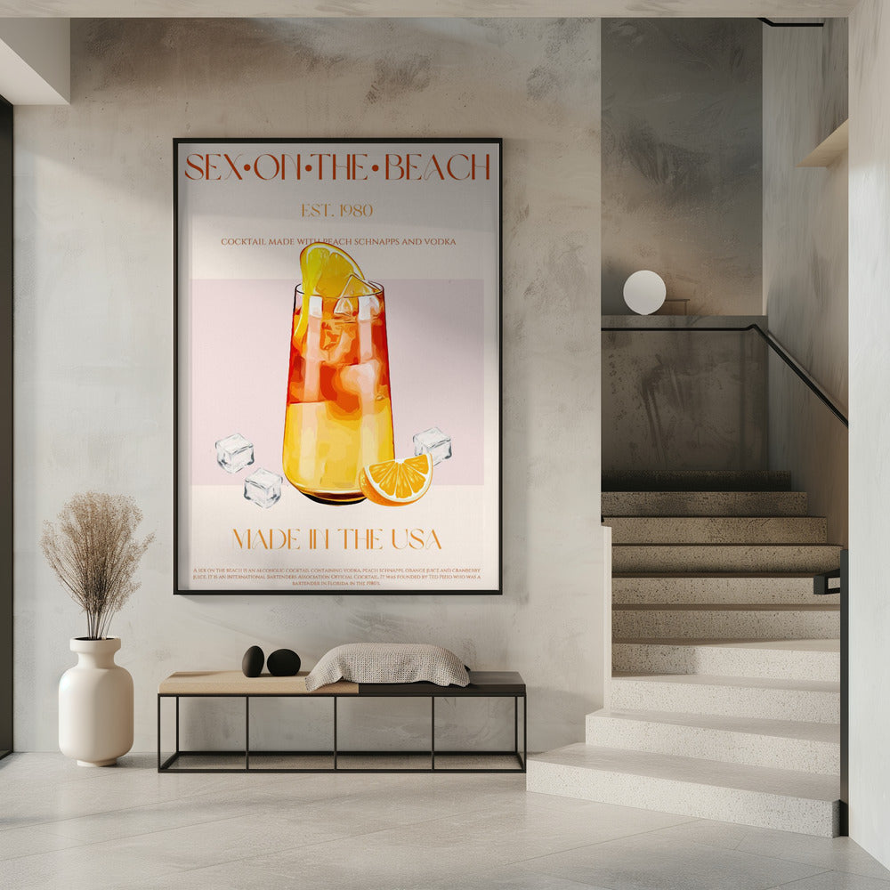 Tropischer Sonnenuntergangs-Schluck | Poster