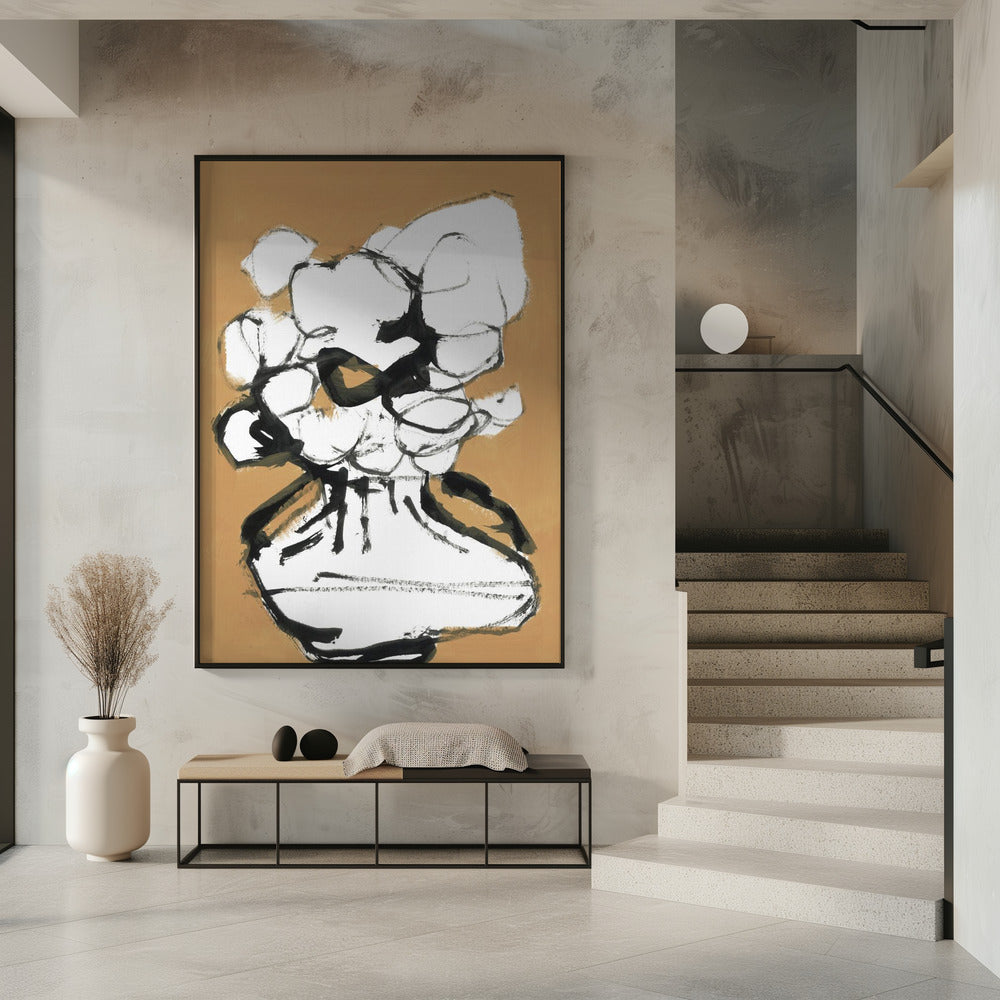 Die Linie des Überflusses: Obst-Blumen-Schale 6 | Poster