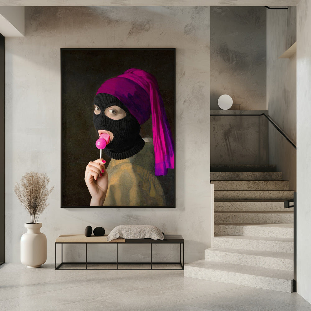 Mädchen in Balaklawa | Poster