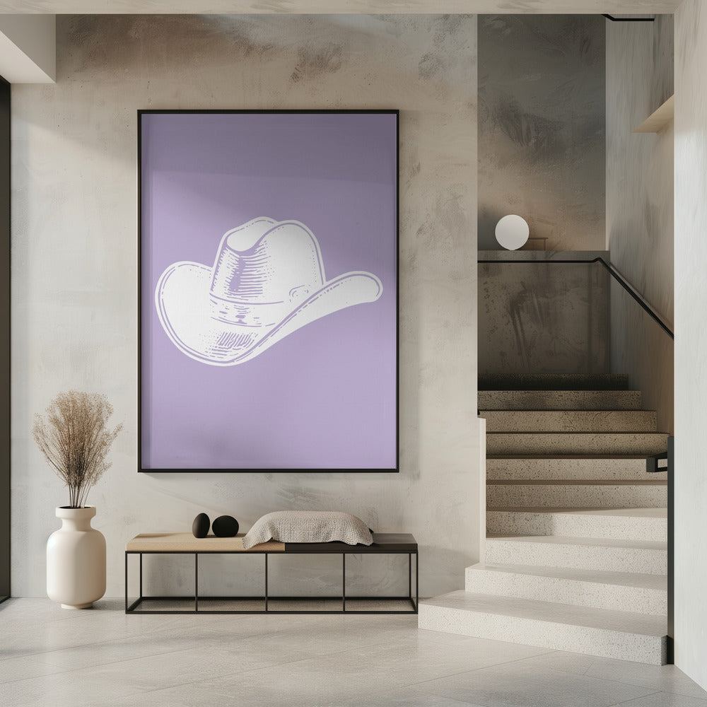 Purple Cowboy Hat | Poster
