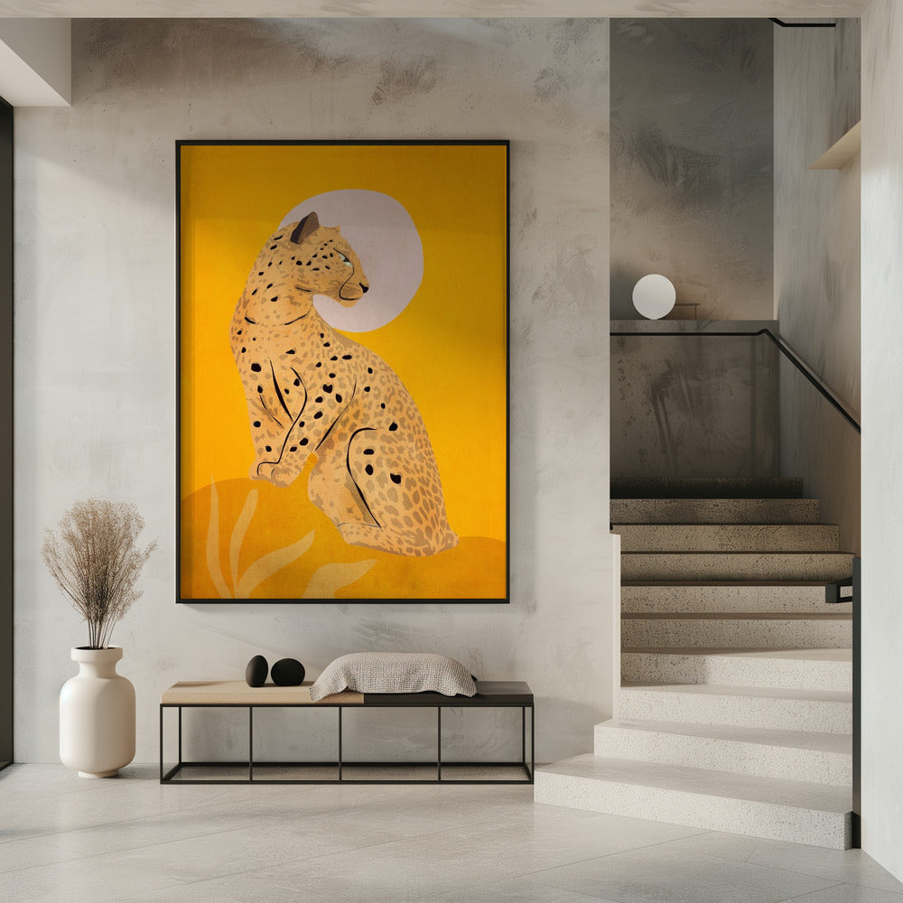 Golden Graceful Cheetah | Poster