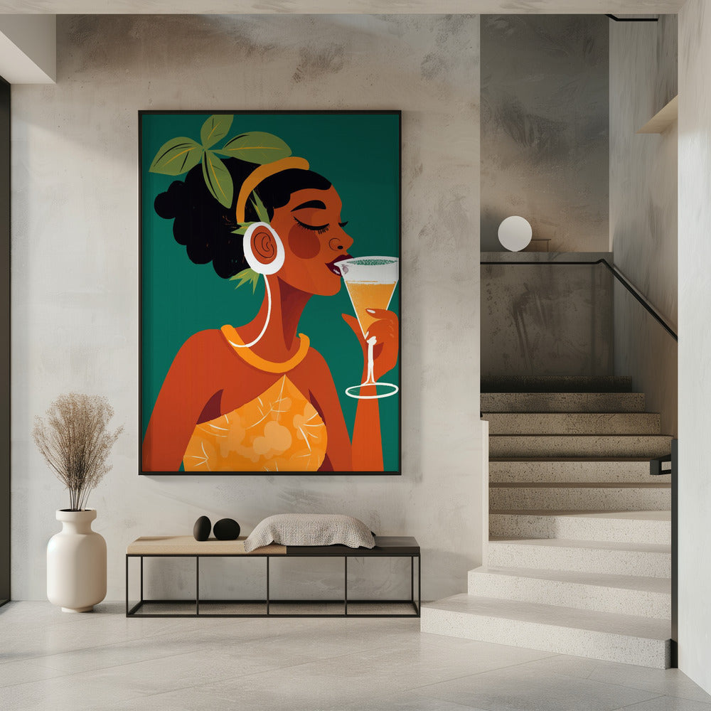 Trinken in den Tropen | Poster