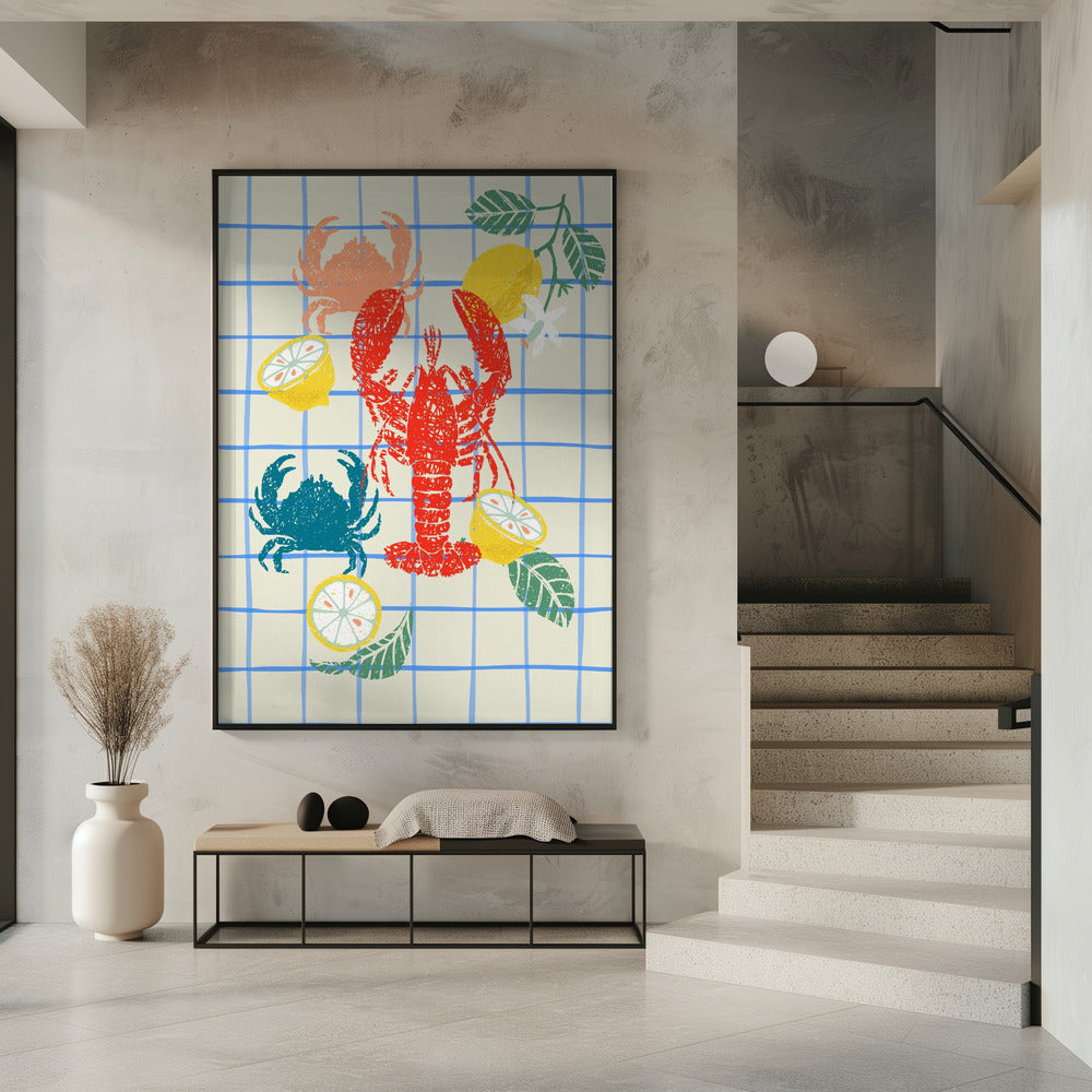 Lobster and lemons | Poster