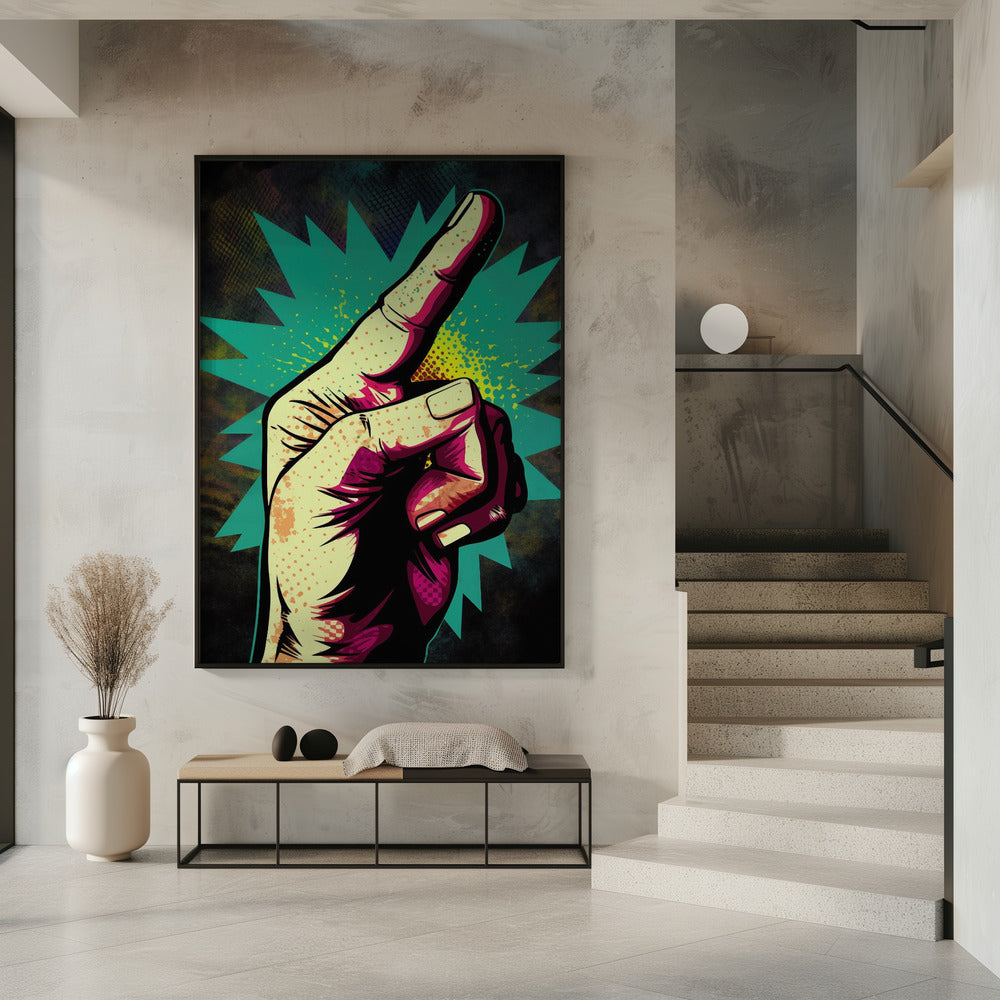 Lebhafte Handgesten | Poster