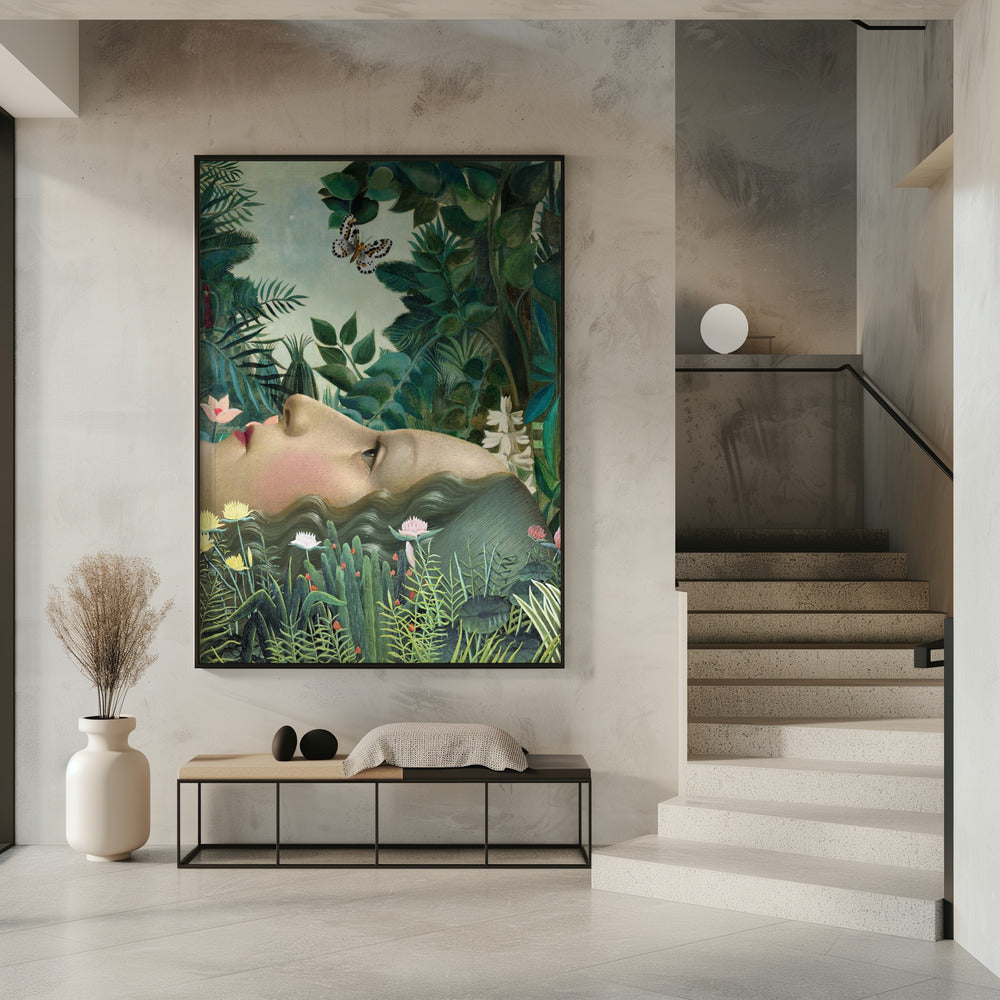 Giovanna im tropischen Garten | Poster