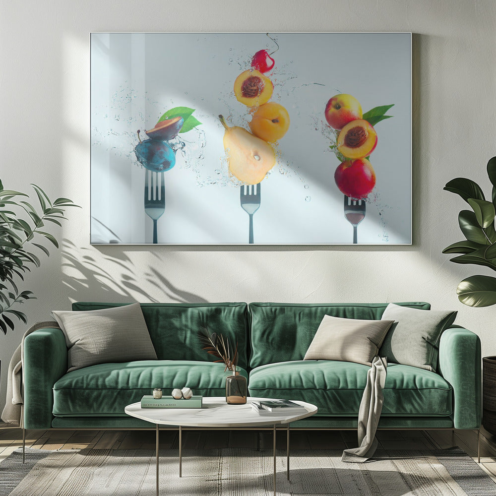 Obstsalat zubereiten | Leinwand