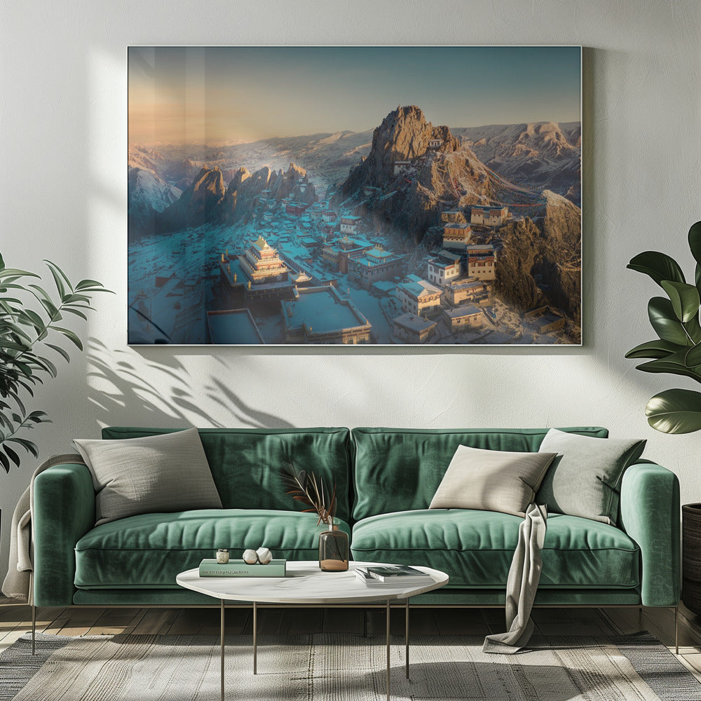 Tibetan temple 《崷崒孜珠》 | Canvas