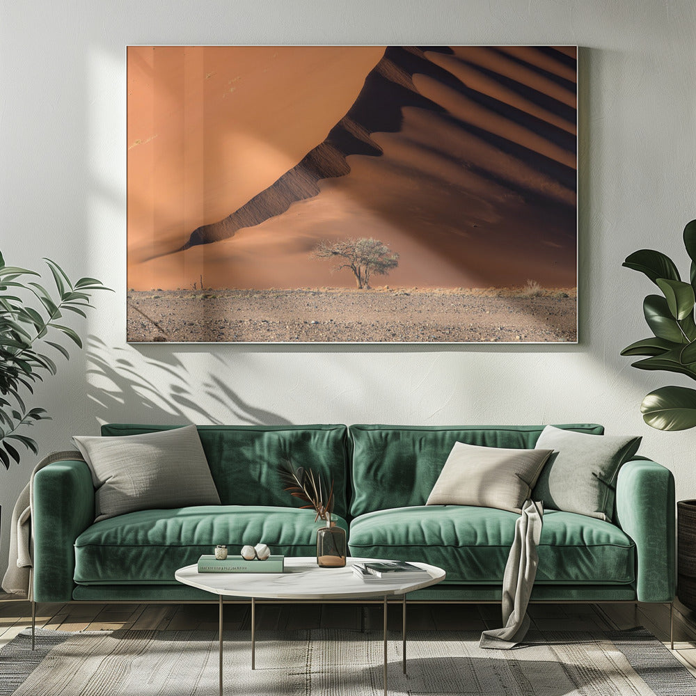 Die Düne und der Baum | Leinwand