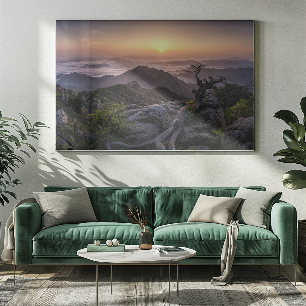 Sonnenaufgang oben | Leinwand