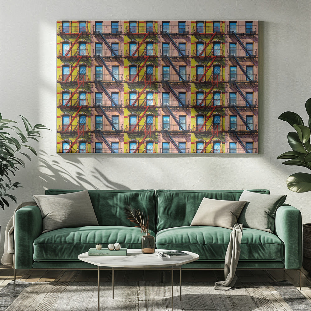 New Yorker Fenster | Leinwand