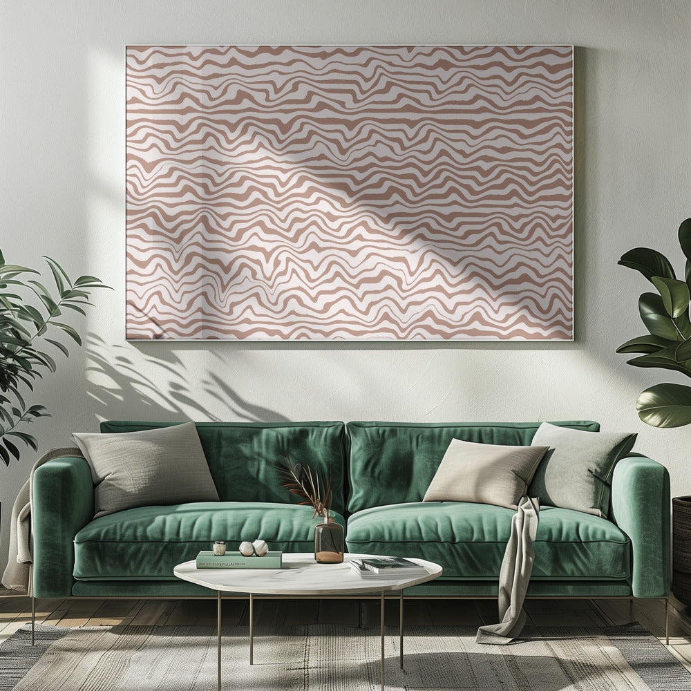 Gewellte Wellen | Leinwand