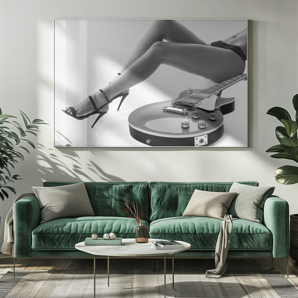 Langbeinige Les Paul | Leinwand