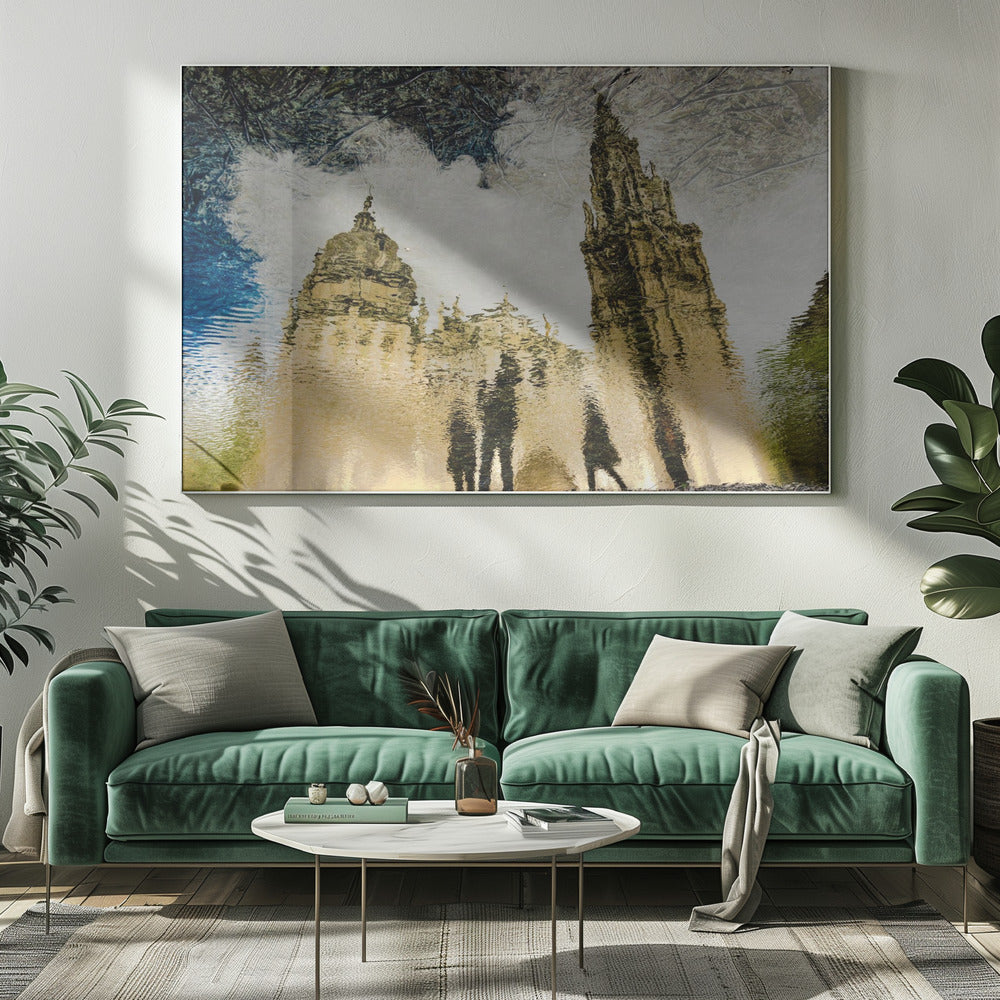 Spiegelung der Kathedrale von Toledo | Leinwand
