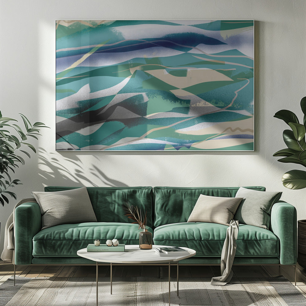 Abstraktion in der Landschaft | Leinwand