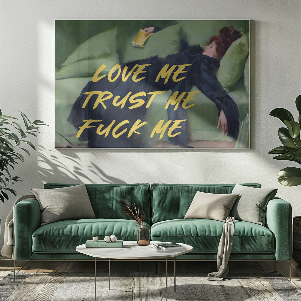 Love Me Trust Me Fuck Me / Yellow Version | Canvas