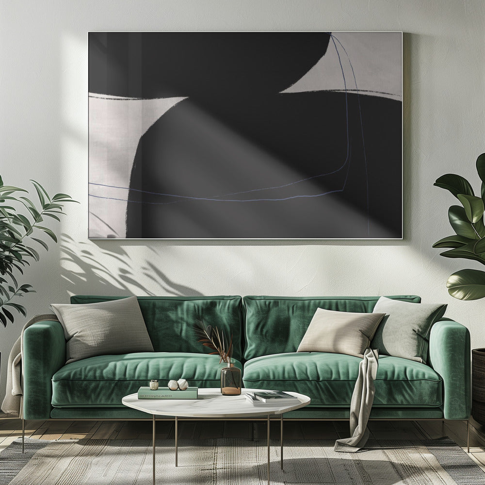 Gebogene Schatten | Leinwand