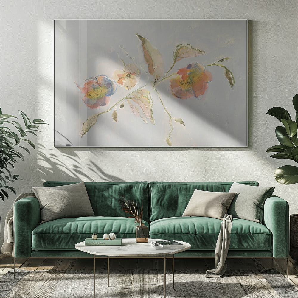 Elegante antike Blumen 01 | Leinwand
