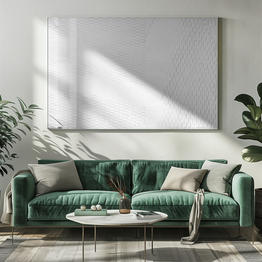 Weiße gewebte Blöcke 5 | Leinwand