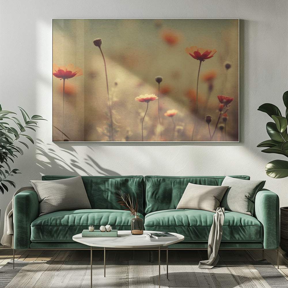 Flüsternde Mohnblumen | Leinwand
