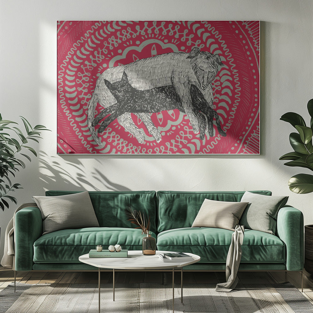 The Cat and The Dog | Canvas